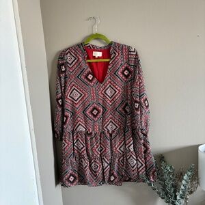 Patterned Mini Dress or Long Top